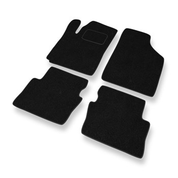 Fußmatten Auto für Hyundai i10 I Hatchback (2007-2012) - schwarze Automatten Aut