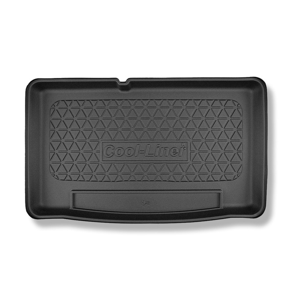 Kofferraumwanne für Seat Mii Hatchback (01.2020-02.2021) - Kofferraummatte rutschfest Schutzmatte - vertiefte Ladefläche; Varioboden im tiefsten Ebene