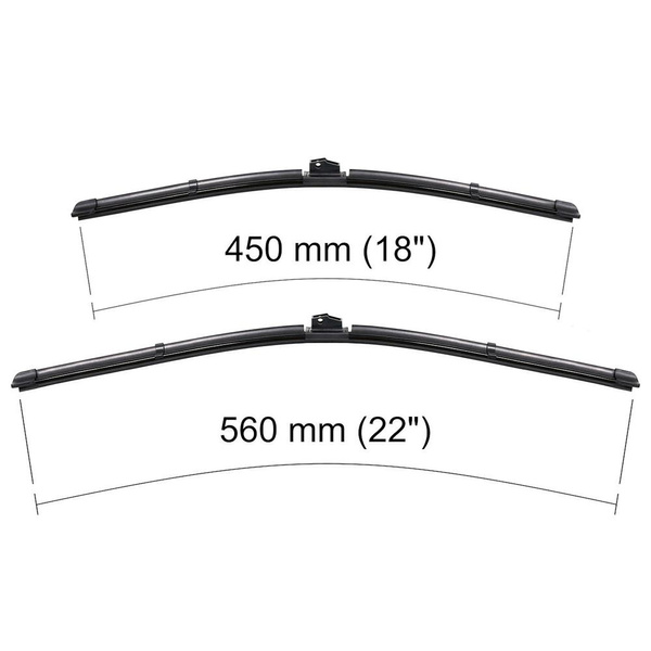 Vordere Scheibenwischer für Mercedes-Benz GLK X204 SUV (06.2008-01.2014) - Wischerblätter Flach