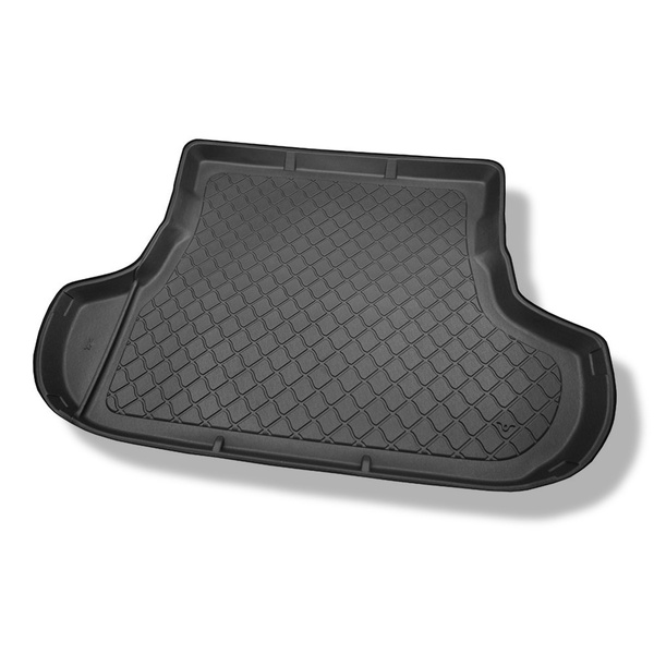 Kofferraumwanne für Mitsubishi Outlander II SUV (03.2007-08.2012) - Kofferraummatte rutschfest Schutzmatte - 5-/7-Sitzer; 3. Reihe umgelegt (mit und ohne Subwoofer)