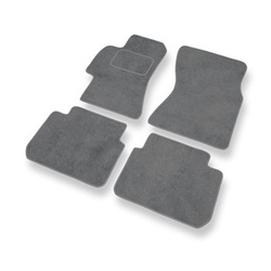 Fußmatten Auto für Subaru Legacy IV Kombi, Limousine (2003-2009) - Premium Velours graue Automatten Autoteppiche