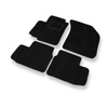 Fußmatten Auto für Opel Agila B Hatchback (2008-2014) - Premium Velours schwarze Automatten Autoteppiche
