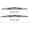 Vordere Scheibenwischer für Hyundai Sonata IV Limousine (03.1998-03.2001) - Wischerblätter Standard