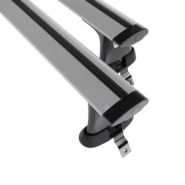 Aluminium-Dachträger für Dacia Sandero mk I (2007-2012) - silbern Dachträger Dachgepäckträger - ohne Montagelemente