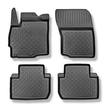 TPE Fußmatten Auto für Mitsubishi Outlander III SUV (09.2012-10.2021) - schwarz 