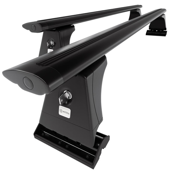 Aluminium-Dachträger für Peugeot 308 (2007-2013) - schwarz Dachträger Dachgepäckträger - Montagepunkte