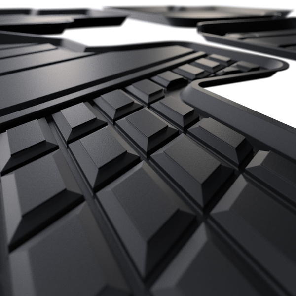 TPE Fußmatten Auto für Cupra Formentor mHEV Crossover (2024-....) - schwarz Automatten Autoteppiche