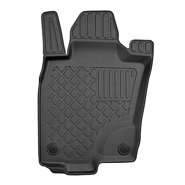 TPE Fußmatten Auto für Mercedes-Benz X Klasse 470 Pick-Up (11.2017-....) - schwarz Automatten Autoteppiche - ohne Feuerlöscher von Beifahrer