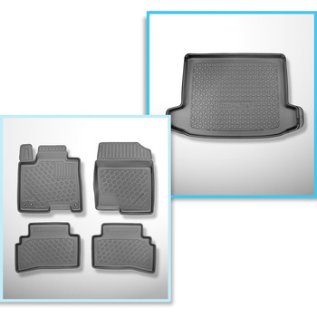 Set Kofferraumschale und angepasste Autoteppiche TPE für: Hyundai Tucson III NX4