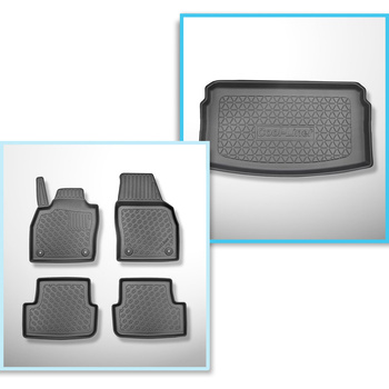 Set Kofferraumschale und angepasste Autoteppiche TPE für: Volkswagen Polo VI Hat