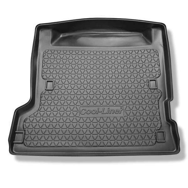 Kofferraumwanne für Nissan Patrol GR II Y61 SUV (1998-2010) - Kofferraummatte rutschfest Schutzmatte - 5/7 Sitze; 3. Reihe aufgestellt