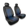 Universal Sitzbezüge Auto für Peugeot 407 (2004-2011) – Vordersitze Autositzbezüge Schonbezüge – 2CM-BL