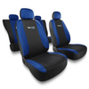 Universal Sitzbezüge Auto für Peugeot 208 I, II (2012-....) - Autositzbezüge Schonbezüge für Autositze - TG-BL