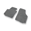 Fußmatten Auto für Seat Toledo III Hatchback (2004-2009) - Premium Velours graue Automatten Autoteppiche