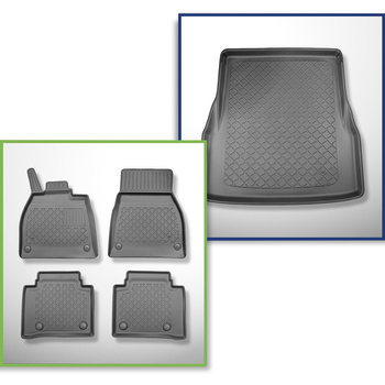 Set Kofferraumschale und angepasste Autoteppiche TPE für: Mercedes-Benz EQS V297