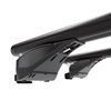 Aluminium-Dachträger für Seat Leon ST mk III (2014-2020) - schwarz Dachträger Dachgepäckträger - integrierte Relinge