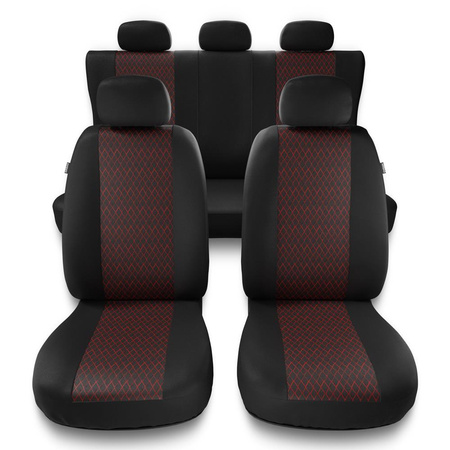 Universal Sitzbezüge Auto für Peugeot 207 (2006-2013) - Autositzbezüge Schonbezüge für Autositze - PF-RD