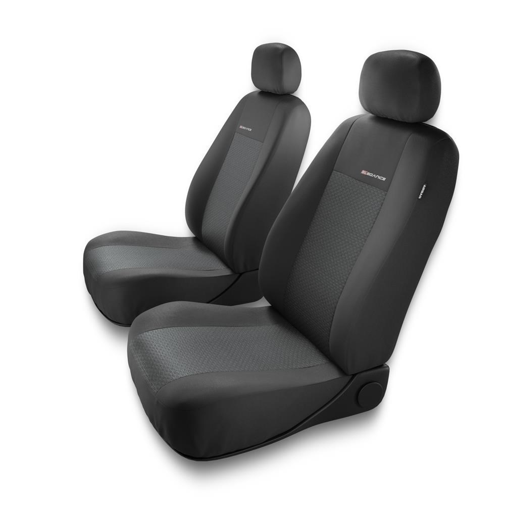 Universal Sitzbezüge Auto für Suzuki Celerio (2014-2019) - Vordersitze  Autositzbezüge Schonbezüge - 2UNE-3 Muster 3 (grau)