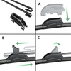 Vordere Scheibenwischer für Skoda Fabia I Hatchback, Kombi, Limousine (09.1999-03.2008) - Wischerblätter Flach