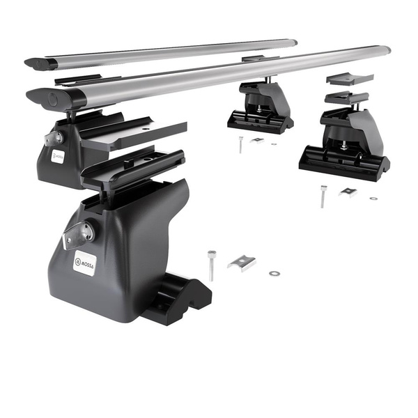 Aluminium-Dachträger für Hyundai Terracan (2001-2007) - silbern Dachträger Dachgepäckträger - T-profil