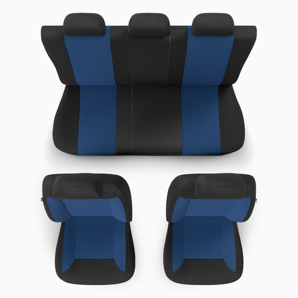 Universal Sitzbezüge Auto für Peugeot 208 I, II (2012-....) - Autositzbezüge Schonbezüge für Autositze - RYL-BL