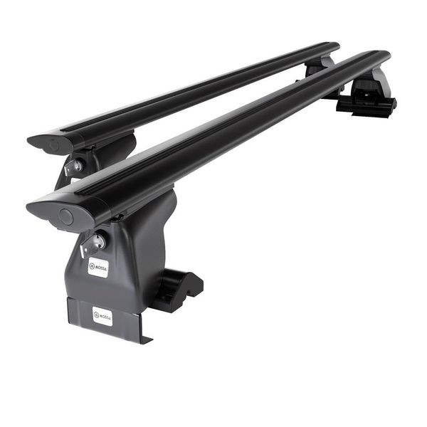 Aluminium-Dachträger für Volkswagen Golf mk VI (2008-2012) - schwarz Dachträger Dachgepäckträger - ohne Montagelemente