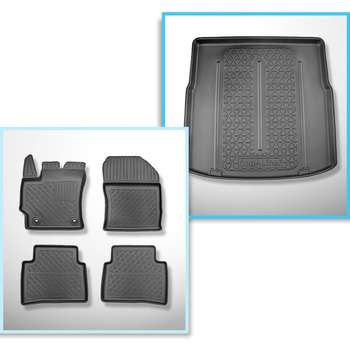 Set Kofferraumschale und angepasste Autoteppiche TPE für: Toyota Corolla XII E21