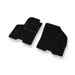 Fußmatten Auto für Suzuki Baleno II Hatchback (2015-2019) - Premium Velours schwarze Automatten Autoteppiche