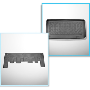 Set Kofferraumschale und angepasste Autoteppiche TPE für: Ford Tourneo Custom Va