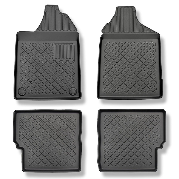 TPE Fußmatten Auto für Aixam Minauto Cross Hatchback (2010-2016) - schwarz Automatten Autoteppiche