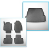 Set Kofferraumschale und angepasste Autoteppiche TPE für: Toyota RAV4 V SUV (01.2019-....)