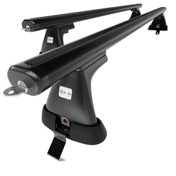 Aluminium-Dachträger für Skoda Fabia mk III (2015-2021) - schwarz Dachträger Dachgepäckträger - ohne Montagelemente