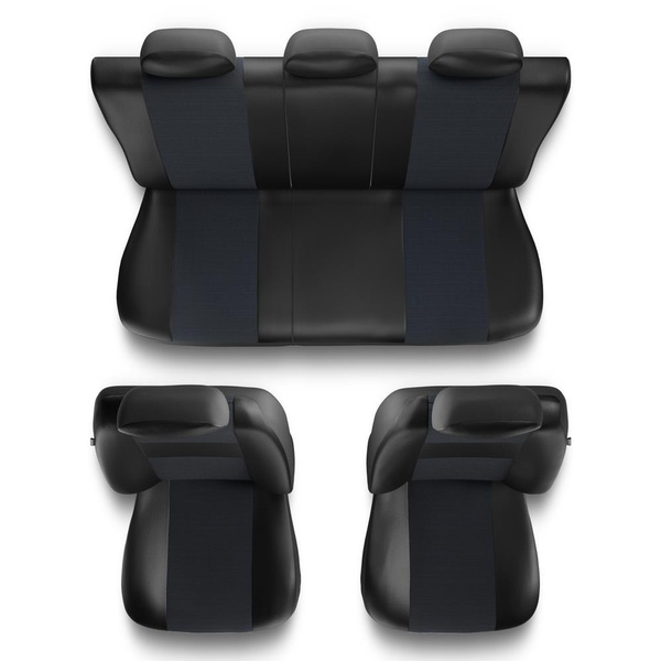 Universal Sitzbezüge Auto für Audi Q7 I, II (2005-....) – Autositzbezüge Schonbezüge für Autositze – EXL-6
