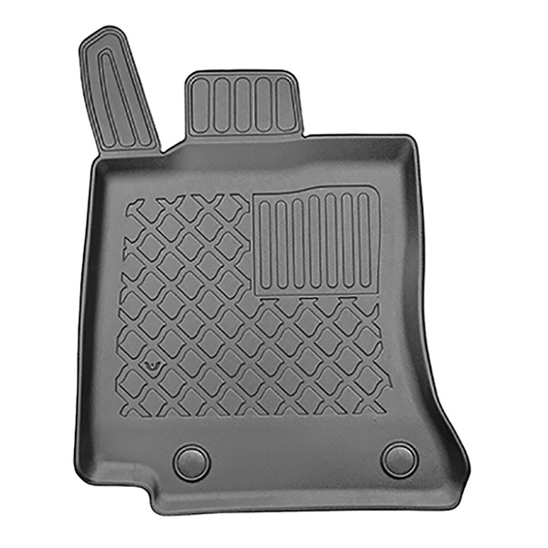 TPE Fußmatten Auto für Mercedes-Benz C Klasse W206 Limousine, Kombi (06.2021-....) - schwarz Automatten Autoteppiche