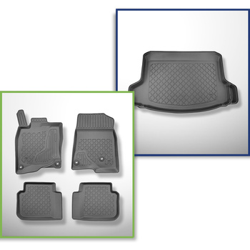 Set Kofferraumschale und angepasste Autoteppiche TPE für: Honda Civic XI Hybrid 