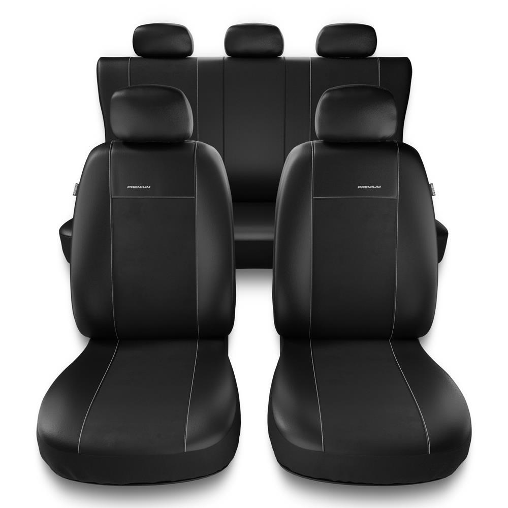 Universal Sitzbezüge Auto für Chevrolet Spark I, II (2005-2019) -  Autositzbezüge Schonbezüge für Autositze - PR2 schwarz
