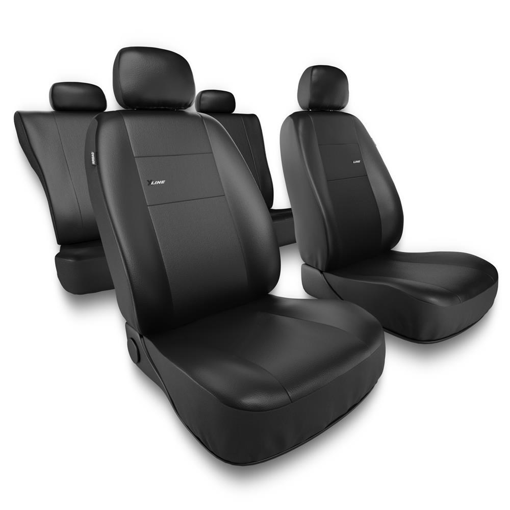 Universal Sitzbezüge Auto für Opel Adam (2012-2019) - Autositzbezüge  Schonbezüge für Autositze - XL-B schwarz
