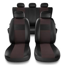 Universal Sitzbezüge Auto für BMW 5er E34, E39, E60, E61, F10, G30, G31 (1988-2019) - Autositzbezüge Schonbezüge für Autositze - EXL-5