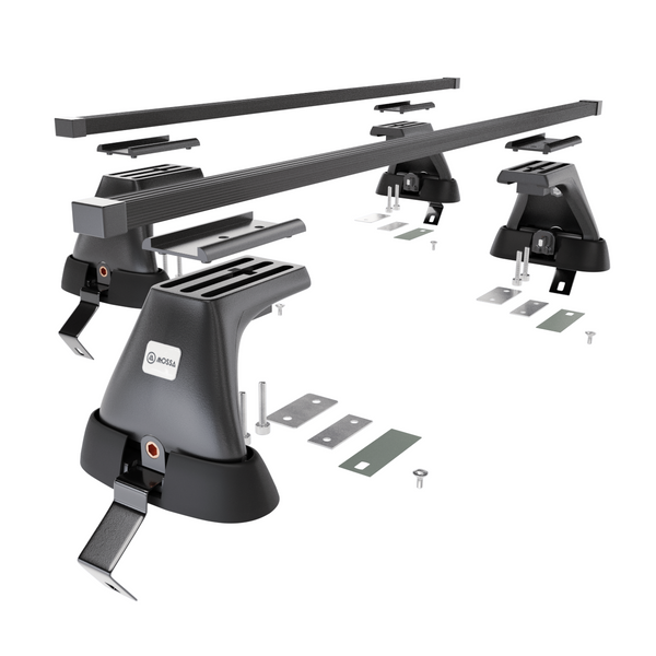 Stahl-Dachträger für Ford Mondeo mk IV (2007-2014) - schwarz Dachträger Dachgepäckträger - ohne Montagelemente
