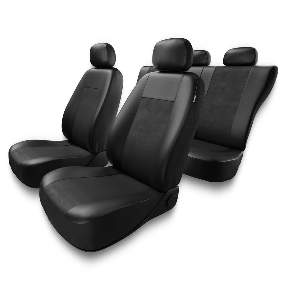 Universal Sitzbezüge Auto für Skoda Superb I, II, III (2001-2019) -  Autositzbezüge Schonbezüge für Autositze - SU-B schwarz