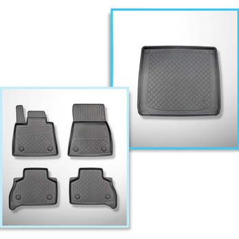 Set Kofferraumschale und angepasste Autoteppiche TPE für: BMW X5 G05 SAV (11.201