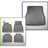Set Kofferraumschale und angepasste Autoteppiche TPE für: Mercedes-Benz EQS V297 Limousine (09.2021-....)