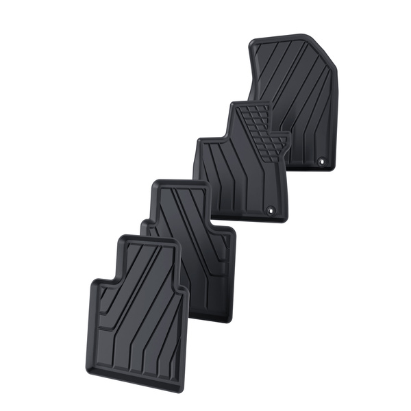 TPE Fußmatten Auto für MG HS PHEV Crossover (2024-....) - schwarz Automatten Autoteppiche