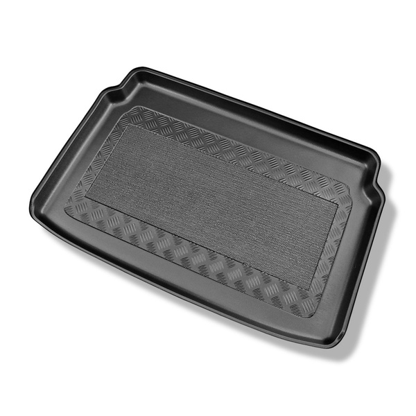 Kofferraumwanne für Ford EcoSport III SUV (02.2018-2022) - Kofferraummatte rutschfest Schutzmatte - Ladeboden oben; gerade Ladeflaeche; Varioboden im mittleren Ebene