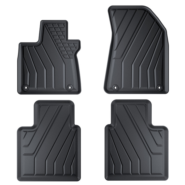 TPE Fußmatten Auto für MG HS PHEV Crossover (2024-....) - schwarz Automatten Autoteppiche