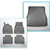 Set Kofferraumschale und angepasste Autoteppiche TPE für: Mercedes-Benz EQS V297 Limousine (09.2021-....)