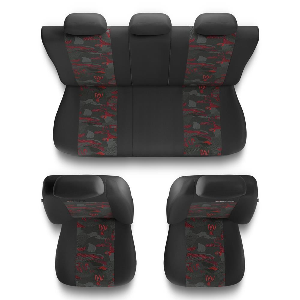 Universal Sitzbezüge Auto für Audi A3 8L, 8P, 8V (1996-2019) -  Autositzbezüge Schonbezüge für Autositze - UNE-RD rot