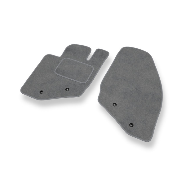 Fußmatten Auto für Volvo S80 I Limousine (1998-2006) - Premium Velours graue Automatten Autoteppiche