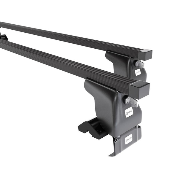 Stahl-Dachträger für Mitsubishi Galant (1997-2005) - schwarz Dachträger Dachgepäckträger - ohne Montagelemente