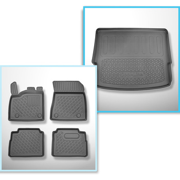 Set Kofferraumschale und angepasste Autoteppiche TPE für: Nissan X-Trail IV (T33